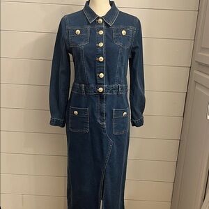 Denim Long Sleeve Dress